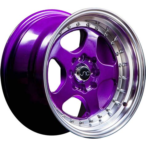 Jnc Jnc010 Wheels Rims 17x9 5x100 Candy Purple Machined Lip 25
