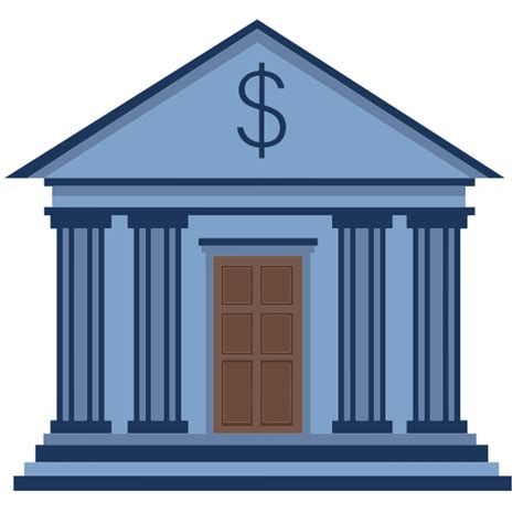 Bank Building Cartoon Icon Free Svg