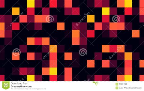 Motion Abstract Background Colorful Pixels Flashing And Switch