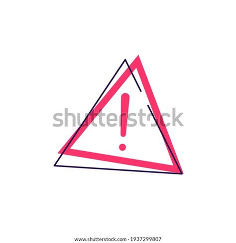Exclamation Mark Red Triangle Vector Sign Stock Vector Royalty Free