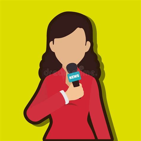 News Reporter Design Stock Illustration Illustration Of Design 70157838