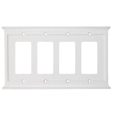 When making a selection below to narrow your results down, each selection made will reload the page to display the desired results. Allen + roth 4-Gang White Decorator Wall Plate at Lowes.com