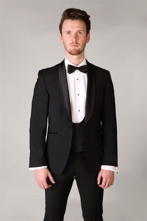 Shawl Collar Black Tuxedo Super Fine Wool Tom Murphys Formal And