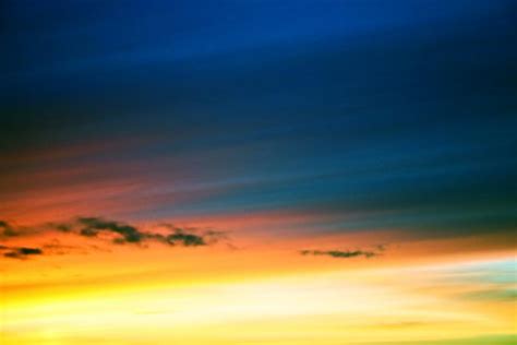 Blue And Yellow Sky At Sunset Free Stock Photo By Bjorgvin On