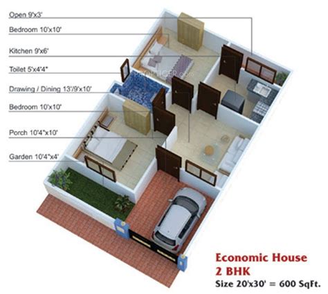 Autocad house plans drawings a huge collection for your projects. 600 Sq Ft House Plans 2 Bedroom Indian Style - Home ...