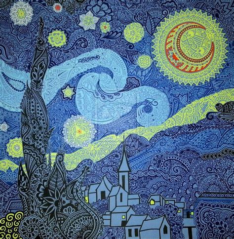 The Starry Night By Carissa Perne Gogh The Starry Night Starry Nights