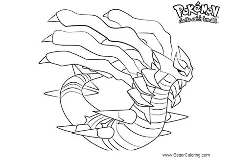 Pokemon Coloring Pages Giratina Free Printable Coloring Pages
