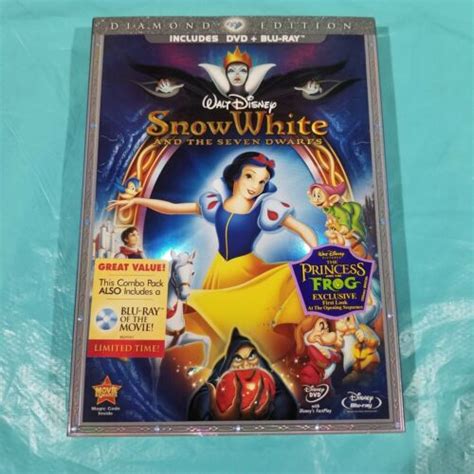 Snow White And The Seven Dwarfs Genuine Diamond Edition Dvd And Blu Ray Set New 786936794533 Ebay