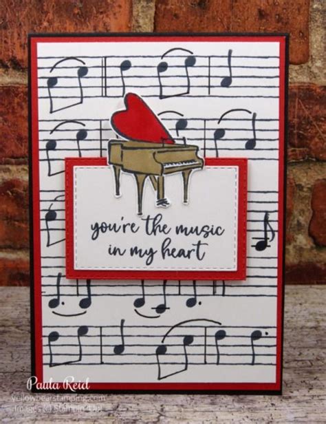 Music From The Heart Musical Cards Valentine Cards Handmade