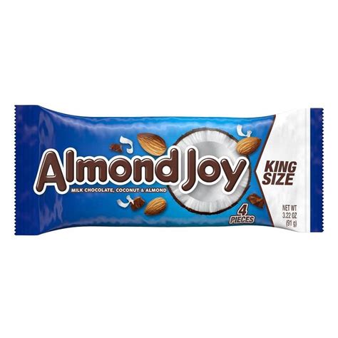 Almond Joy King Size Chocolate Bar With Coconut 1436 The Home Depot