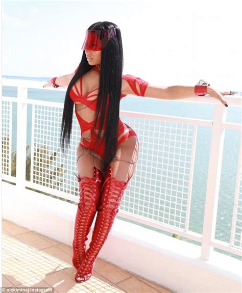 Red Hot Nicki Minaj Wears Racy Cut Out Bodysuit On Set Of Music Video