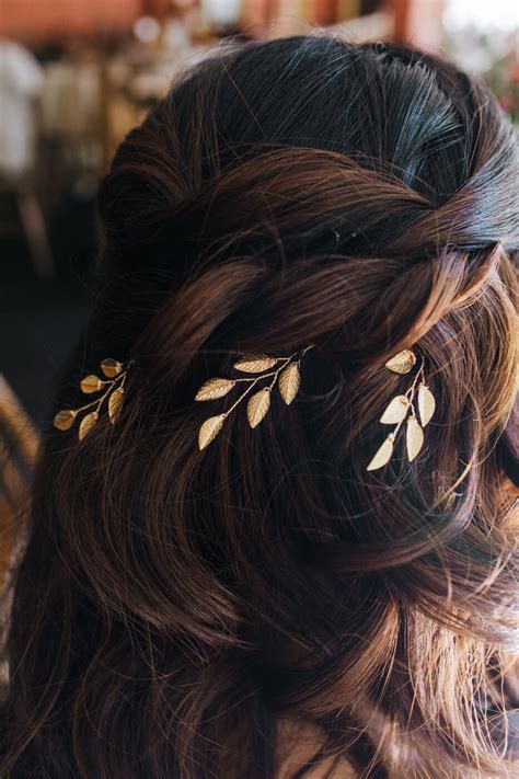 Wedding Hair Vine Bridal Hair Pins Gold Hair Piece Bridal Etsy