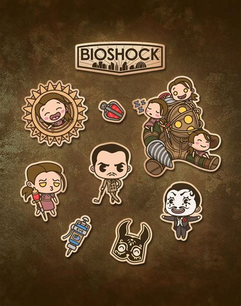 We left the store suffering severe sticker shock. Bioshock Sticker Sheet - Sanshee