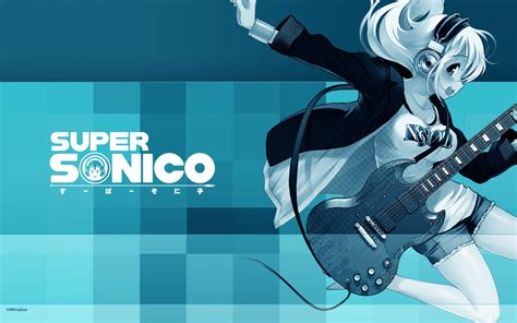 壁纸 插图 动漫女孩 动画片 牌 吉他手 超级sonico 截图 1920x1200像素 电脑壁纸 1920x1200