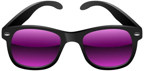 Black And Purple Sunglasses Clipart Image Clipartix