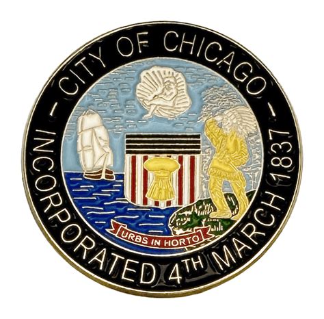 City Of Chicago Seal Lapel Pin Chicago Cop Shop