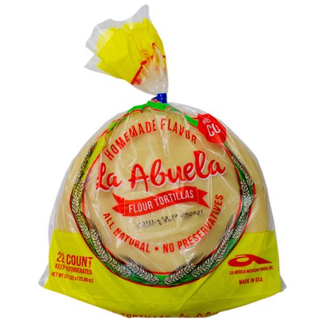 La Abuela Ready To Cook All Natural Flour Tortillas Shop Tortillas At