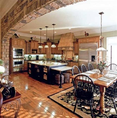 In most situations, a love seat and tv stand can be balanced out by a small dining set in the same room. Great open concept kitchen, dining room, & living room ...