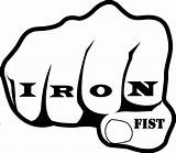 Fist Iron Clipart Power Fists Man Outline Cliparts Rule Library Stack Clipground Tibet sketch template