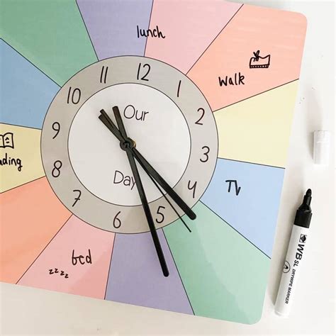 Kids Personalised Routine Clock By Craftly Ltd