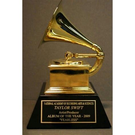Gramophone Trophy Of Grammy Awards The Gold Plated Trophies Each