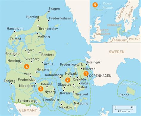 Discover sights, restaurants, entertainment and hotels. Denmark islands map - Map of denmark islands (Northern ...