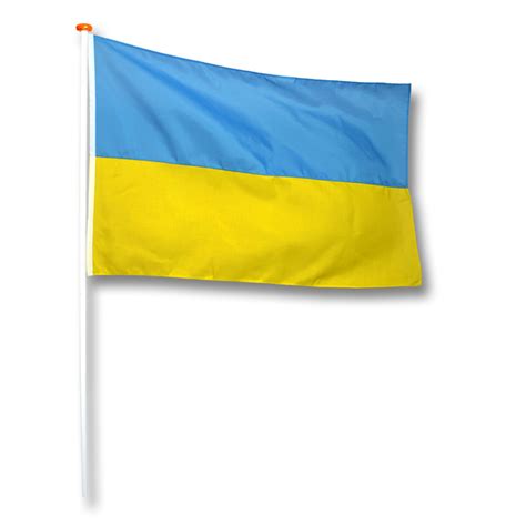 De huidige vlag werd aangenomen na de onafhankelijkheid in 1991. Vlag Oekraine - Bos Vlaggen