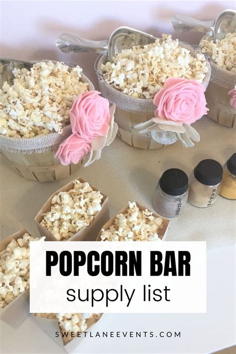 What Is A Popcorn Bar Sweet Lane Events Popcorn Bar Popcorn Bar