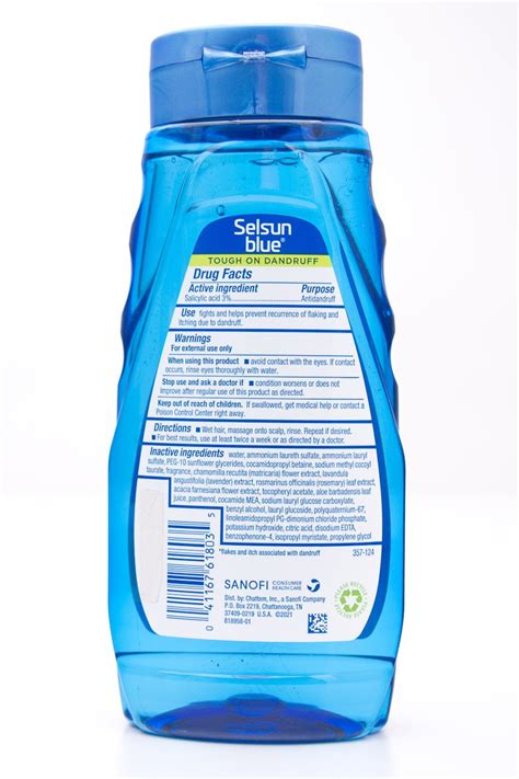 Selsun Blue Naturals Antidandruff Shampoo Salicylic Acid 3 For Itchy