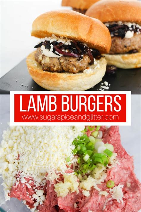 Burger Patty Recipe Lamb Burger Recipes Gourmet Burgers Healthy Lamb