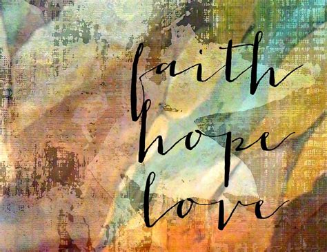 Faith Hope Love Inspirational Design Svg File