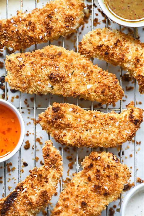 Soaking the chicken overnight in buttermilk helps tenderize it, and the chicken stays tender when you fry it. Crispy Buttermilk Chicken Tenders (Baked or Air Fryer ...