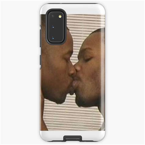Zwei Schwarze Männer Die Meme Küssen Hülle And Klebefolie Für Samsung Galaxy Von Jridge98