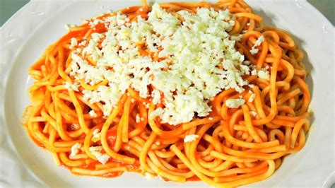 Como Hacer Espagueti Spaguetti Rojo Receta Facil Y Rapida Iris
