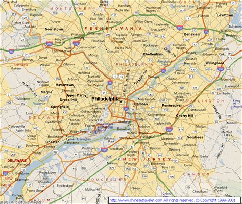 Philadelphia On Map Of Us
