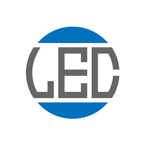 Lec Letter Logo Design On White Background Lec Creative Initials