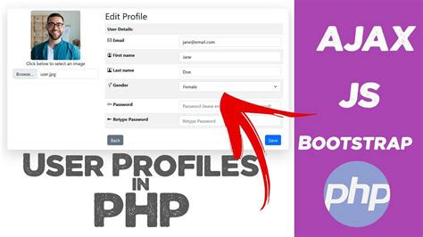 User Profiles In Php With Source Code Login And Signup Ajax