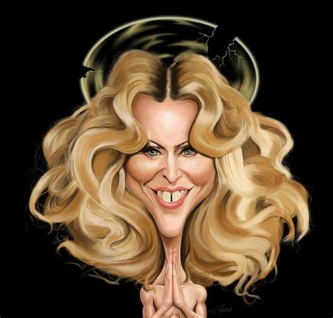 Caricature Of Madonna By Adrian Lubbers Funny Caricatures Celebrity