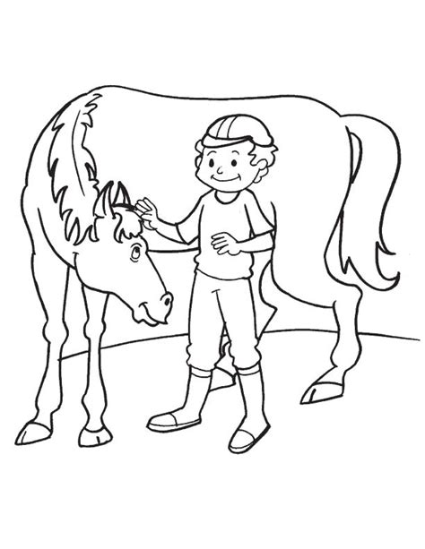 Horse loving coloring page | Download Free Horse loving coloring page ...