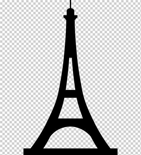 Torre Eiffel Noirmoutier Torre Eiffel Francia Monocromo Silueta Png