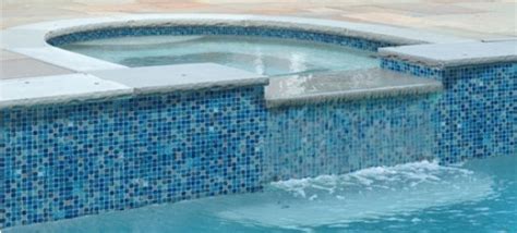 1x1 Trend Blue Glossy Glass Mosaic Pool Tile Trend Pool Tile