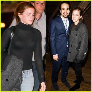 Emma Watson Catches A Showing Of Broadways Hit Show Hamilton