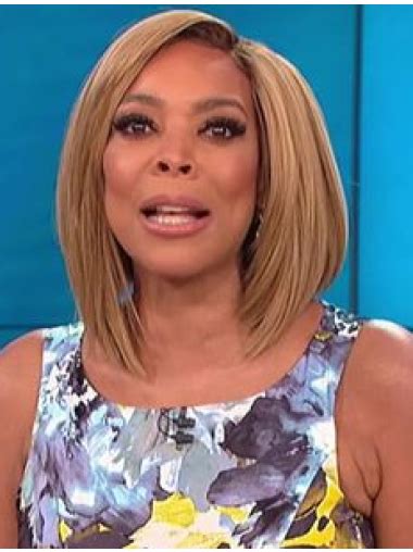 Shoulder Length Capless Blonde Without Bangs Wendy Williams Hair