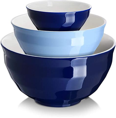 Dowan Ceramic Mixing Bowls For Kitchen Size 425205 Qt Large