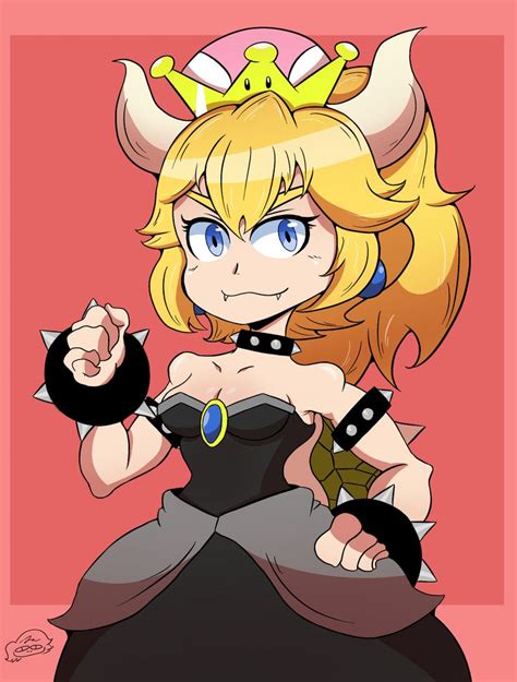 bowsette by lonercroissant on newgrounds cartoon anime mario characters