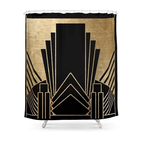 Art Deco Shower Curtain Fabric Appsqb