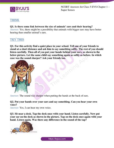 Ncert Class 5 Evs Worksheets With Answers Printable W