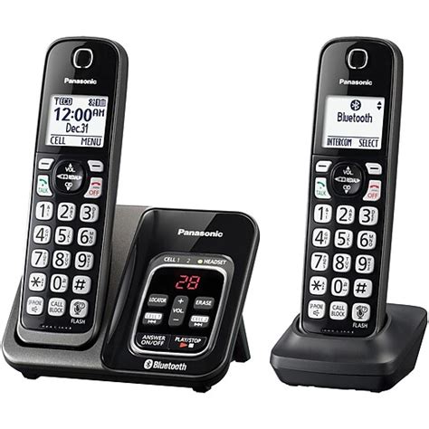 Panasonic Link2cell Kx Tgd562m 2 Handset Bluetooth Cordless Phone With