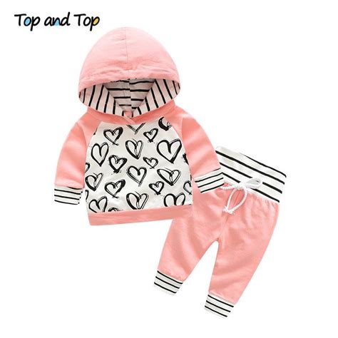 Top I Top Moda Słodkie Infant Newborn Baby Girl Ubrania Bawełniane Dla