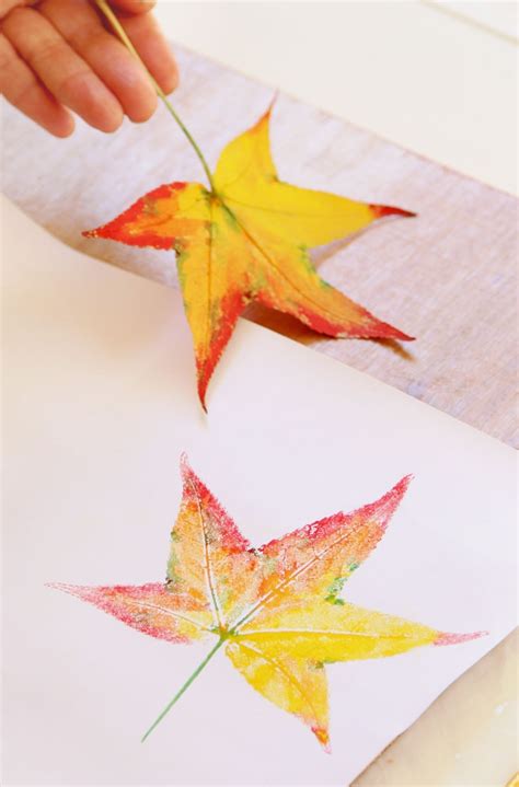 5 Minute Beautiful Leaf Prints Art And 3 Secret Tips A Piece Of Rainbow